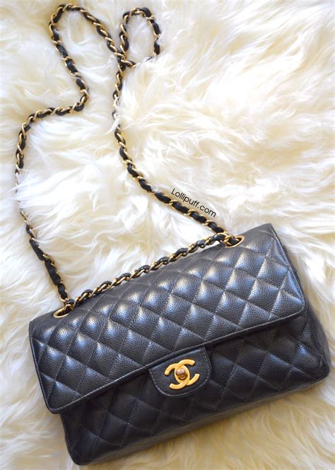 classic chanel bag caviar|Chanel Classic Medium Caviar Double Flap Bag .